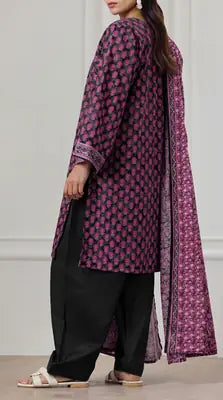 3 Pcs Women's Unstitched Printed Suit